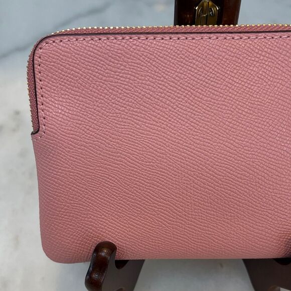 Coach Saffiano Leather Pouch Wristlet - Picture 6 of 13